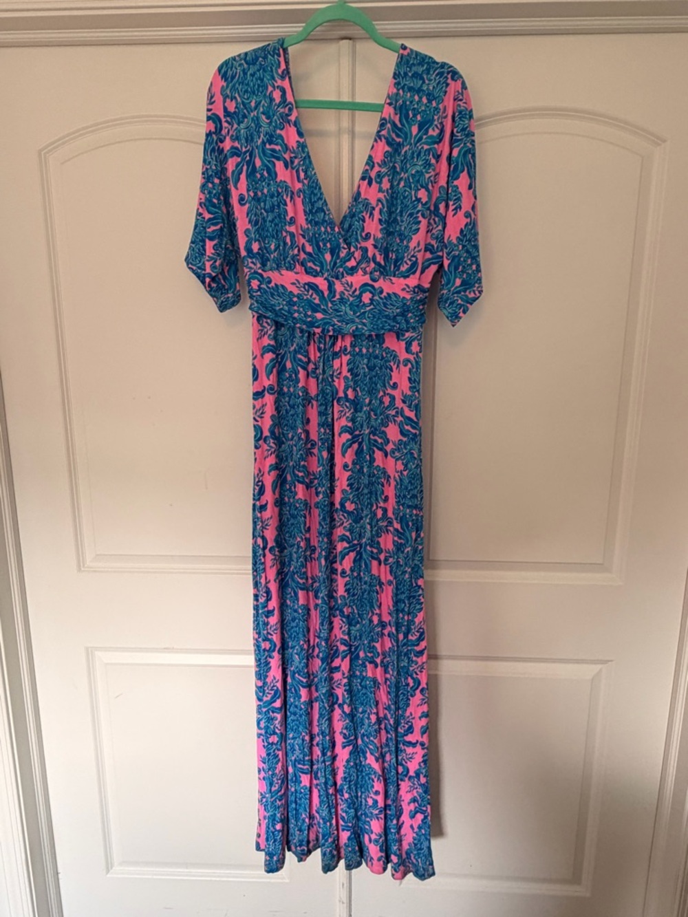 Lilly Pulitzer Parigi V-Neck Maxi Dress Size Large